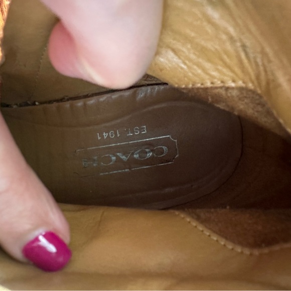 Coach Brown Over the Knee Leather Boots - Picture 6 of 12